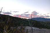 Sunset at Mammoth Hot Springs