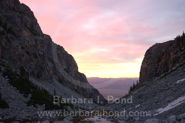 Garnet Canyon Sunrise