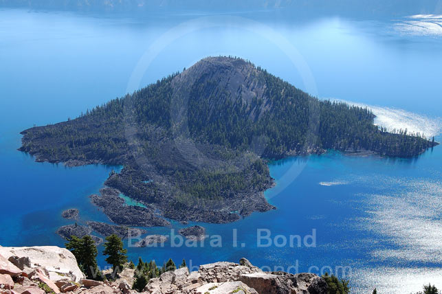Wizard Island in Crater Lake